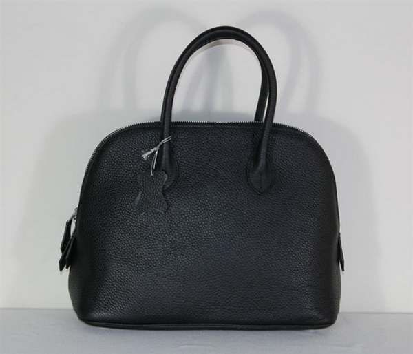 High Quality Replica Hermes Bolide Togo Leather Tote Bag Black 1923 - Click Image to Close